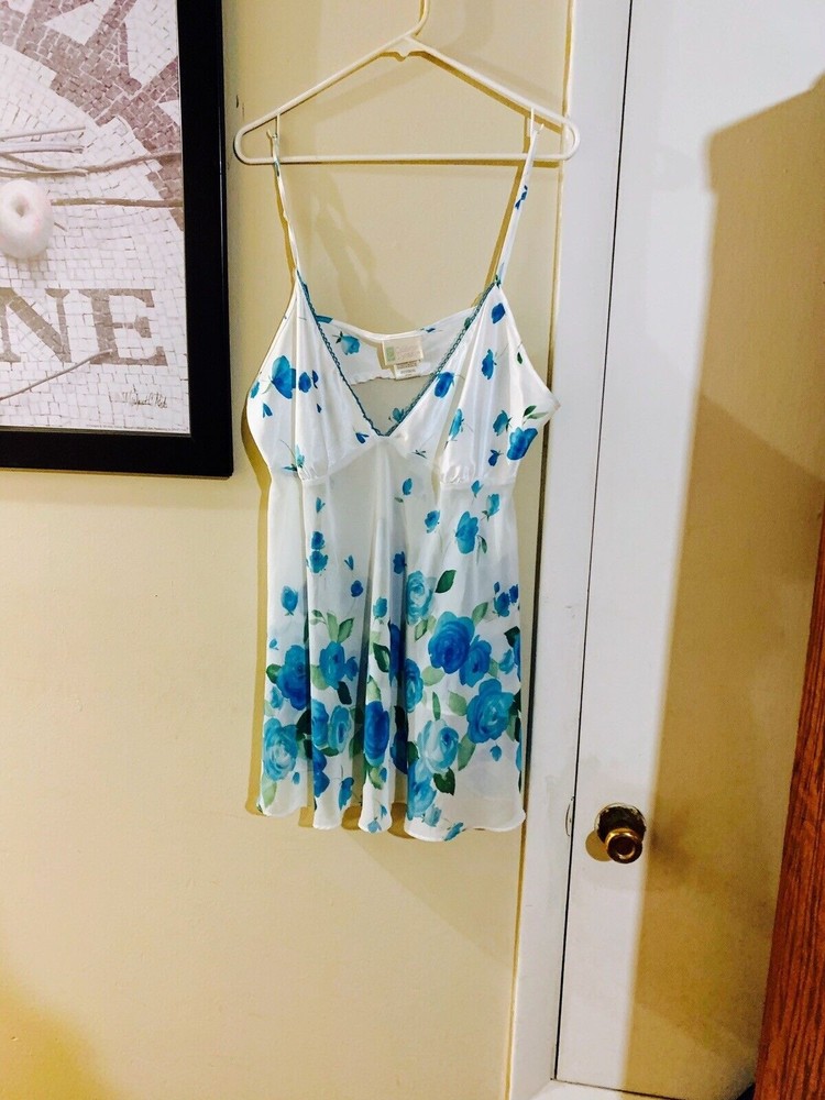 California Dynasty Brand New womens XL chemise  baby doll floral vintage NWOT